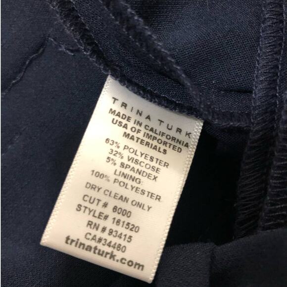 NWT Trina Turk Antigua Navy Blue Bermuda Shorts Size 2 - Picture 6 of 8